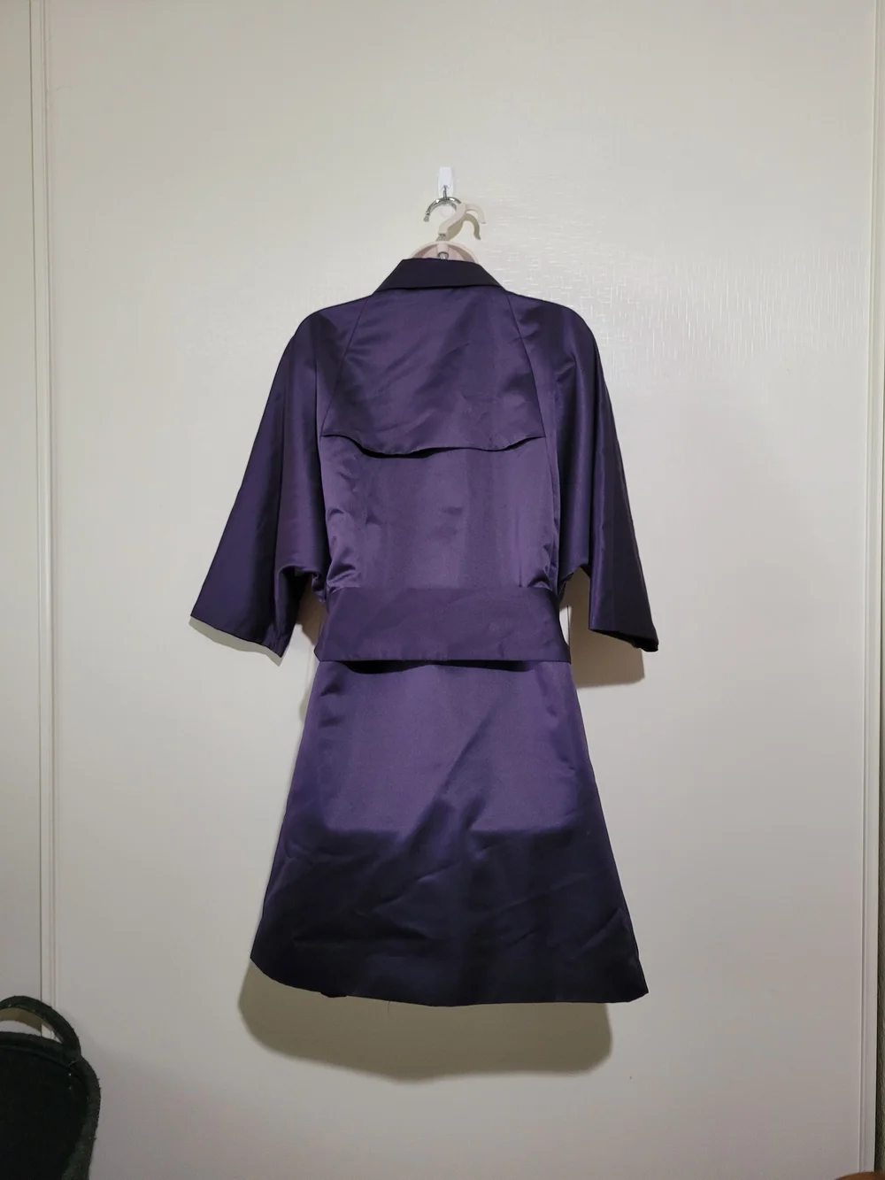 Simply Vera Vera Wang Purple Trench Coat
